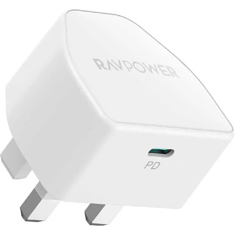 RAVPower PD 20W Charger - White - Tashqila RAVPower PD 20W Charger - White - Tashqila